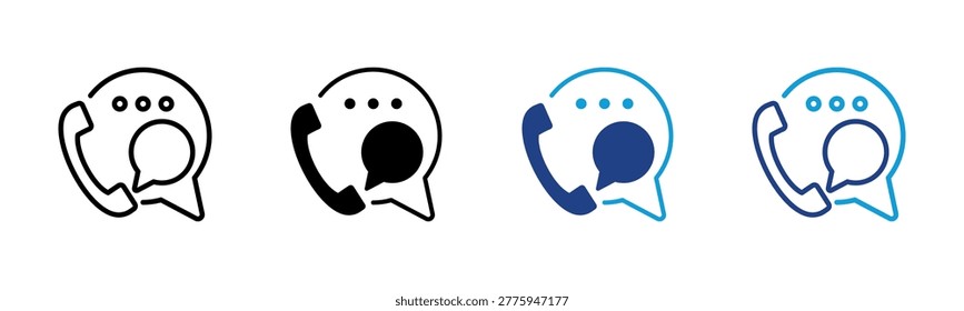 Call Now Web icon with multiple style collection