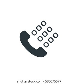 Call number icon vector