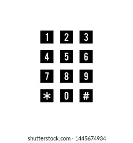 Call number icon vector illustration.