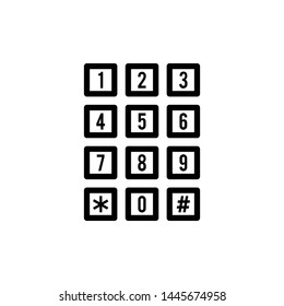 Call number icon vector illustration.