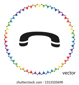 Call off icon, vector design element