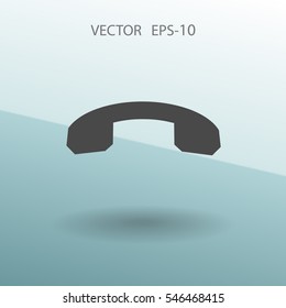 Call off icon. vector illustration