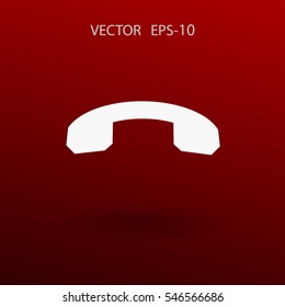 Call off icon. vector illustration
