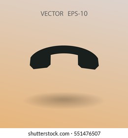 Call off icon. vector illustration