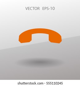 Call off icon. vector illustration