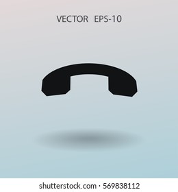 Call off icon. vector illustration