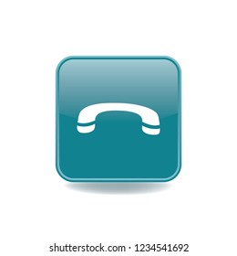 Call off vector button, web design element