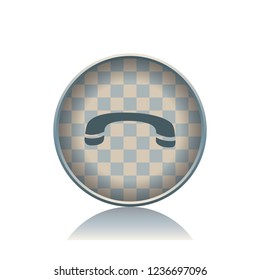 Call off vector button, web design element