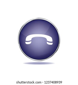 Call off vector button, web design element