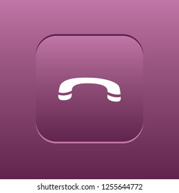 Call off vector button, web design element