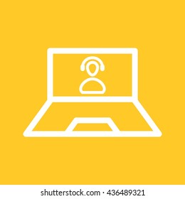 Call on Laptop