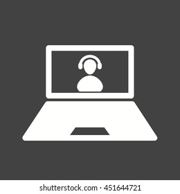Call on Laptop