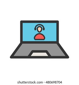 Call on Laptop
