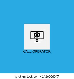 call operator icon sign signifier vector