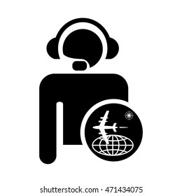 Call Operator. Travel. Icon. Agent