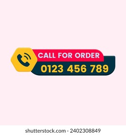 call for order button with call icon