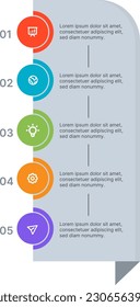 Llamar a infografía para ilustración de vector de concepto de procesos