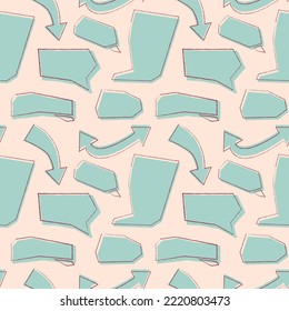 Call Out Speech Bubble Comic Vector Seamless Pattern