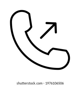 Call, outgoing, connection icon vector image. Can also be used for IT and communication. Suitable for use on web apps, mobile apps and print media.