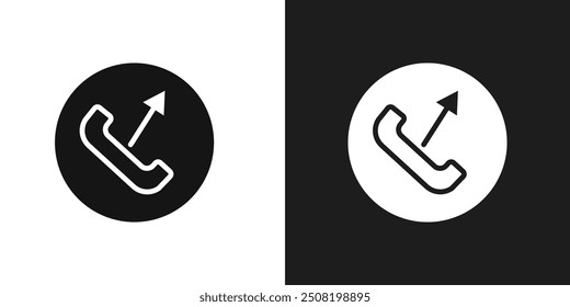 Llamar al Vector de conjunto de logotipos de iconos salientes