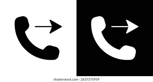 Call outgoing icon symbols. Vector illustration.