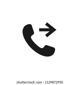 call outgoing icon. vector app