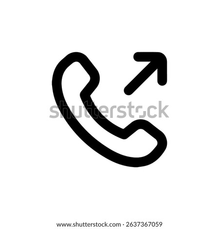 Call Outgoing Icon Vector Icon Logo