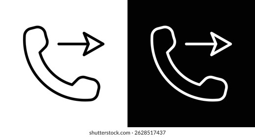 Call outgoing icon vector for web, computer and mobile apps