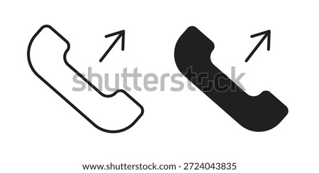 Call outgoing icons logo design, Pictogram Icons