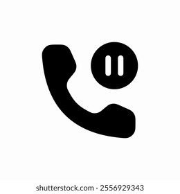 call pause icon sign vector