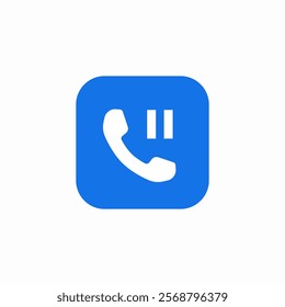 call pause icon sign vector