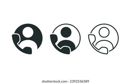 Call person icon. Illustration vector
