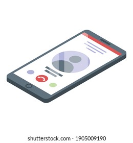 Call personal guard icon. Isometric of call personal guard vector icon for web design isolated on white background