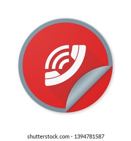 Call Phone Contact button Illustration