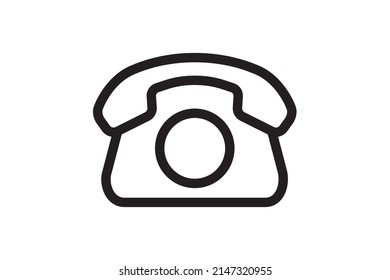 Call phone icon. Communication and support vector symbol. Telephone sign design element.