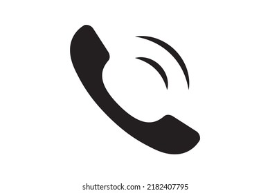 Call phone icon. Communication and support vector symbol. Telephone sign design element.