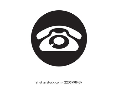 Call phone icon. Communication and support vector symbol. Telephone sign design element.