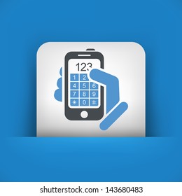 Call phone icon concept