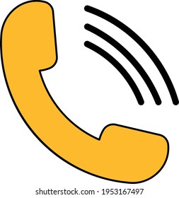 a call phone icon design 