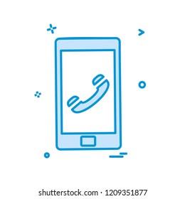 Call Phone icon design vector
