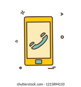 Call Phone icon design vector