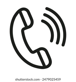 Call Phone Icon Perfect for Communication and Customer Support