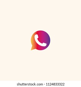 Call phone icon silhouette vector illustration
