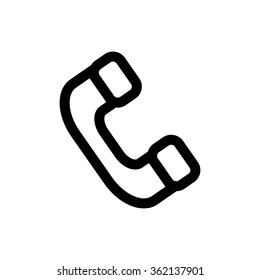 Call, phone line icon. Pixel perfect fully editable vector icon suitable for websites, info graphics and print media.