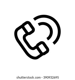 Call, phone line icon. Pixel perfect fully editable vector icon suitable for websites, info graphics and print media.
