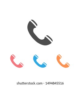 Call phone ringing icon sign set symbol. Vector