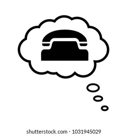 Call phone symbol template