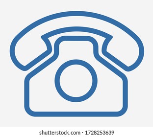 Icono del vector del teléfono de llamada aislado en segundo plano. Ilustración de teléfono para aplicaciones móviles. Teléfono de llamada de pictograma para el diseño de páginas web. Icono de estilo minimalista llamada al teléfono. Icono de concepto de negocio. icono EPS 10