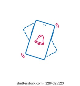 call, phone, vibrate icon. Element of mobile and smartphone icon for mobile concept and web apps. Detailed call, phone, vibrate icon can be used for web and mobile