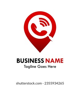 Call point design logo template illustration